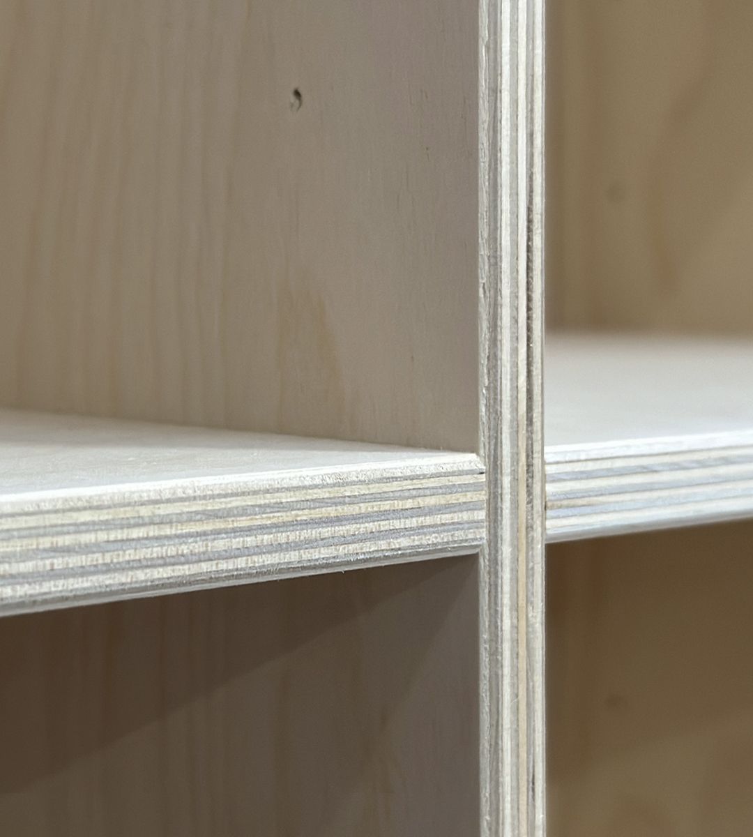 image - Kubik birk hel reolkasse - 6 rum