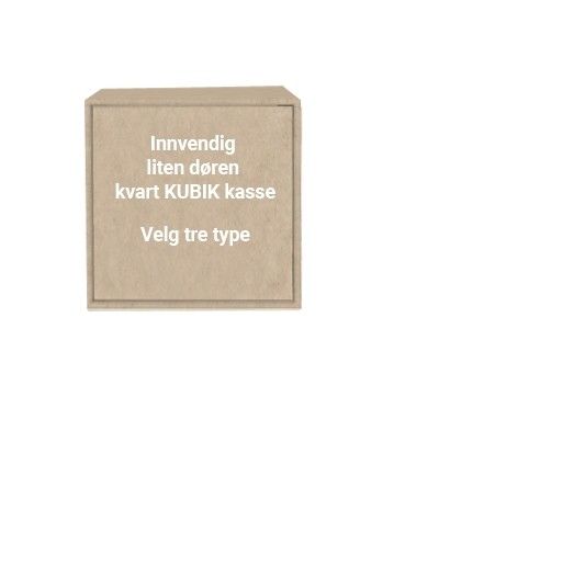 image - KUBIK trælåge - lille indvendig - kvart reolkasse