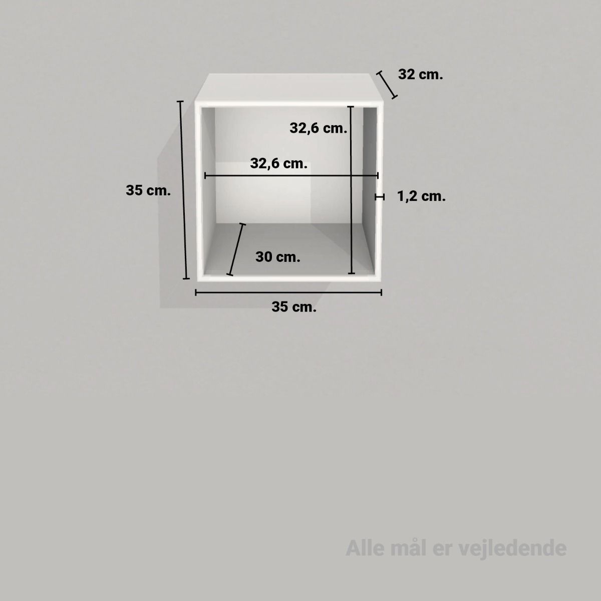 image - Kubik Color kvart reolkasse - 1 rum