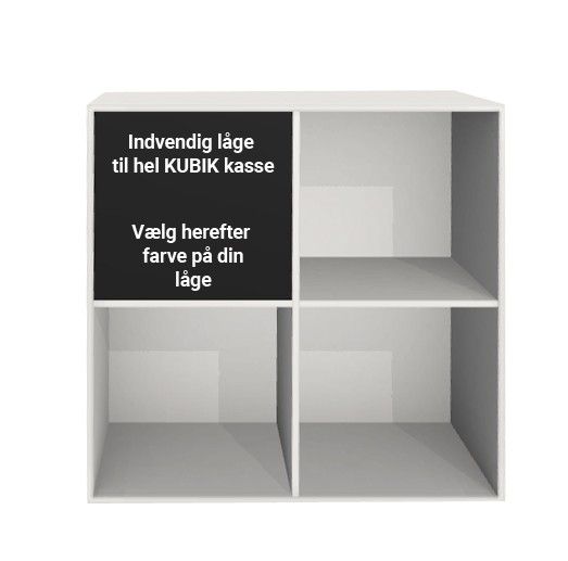 image - Kubik Color låge - lille indvendig - Hel reolkasse
