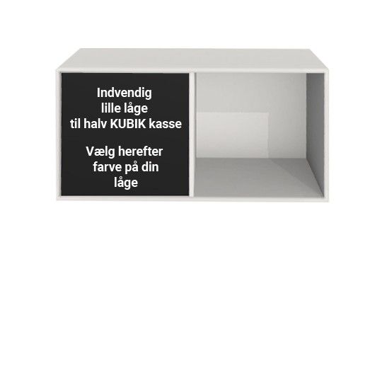 image - Kubik Color låge - lille indvendig – Halv reolkasse 2 rum