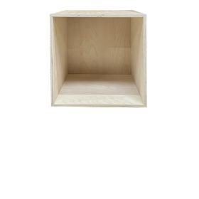 KUBIK bjørk 35x35 cm. - kvart bokhylle - 1 rom