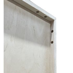 image - Kubik birk hel reolkasse - 4 rum