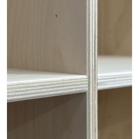 image - Kubik birk hel reolkasse - 6 rum