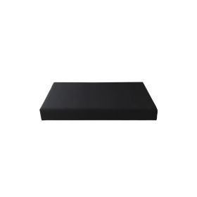 Svart BRICK BOX puten 45x45x6 cm. med kryssfinerplate