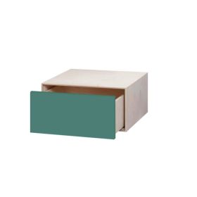 Brick box skuffeseksjon opalgrøn front 45x22,5x45 cm