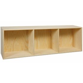 bokhylle 90x30x19 cm, med 3 rom