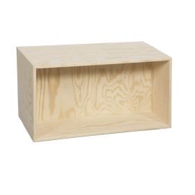 Dyp bokhylle 60x35x33 cm, med 1 rom