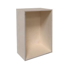 bokhylle av bjørk 45x30x19 cm, med 1 rom