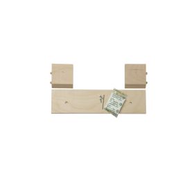 Liten opphengslist for alle KUBIK bokhyller i dybde 19 og 32 cm. + bjørk og eik også i 40 cm. dybde - For B35 cm.