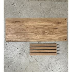 Forlengelseshylle + 4 avstandsstykker for søylehylle i eik