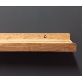 Vegghylle/bildehylle massiv eik - L60cm.