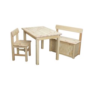 Barnemøbler - sett (70101+70104+70105) (bord 50x70 cm.)