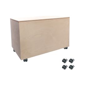 Lekekasse inkl. sorte plastikhjul