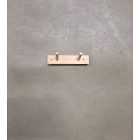 Knaggrekke med 2 knagger - bjørk