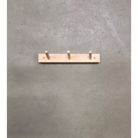 Knaggrekke med 3 knagger - bjørk