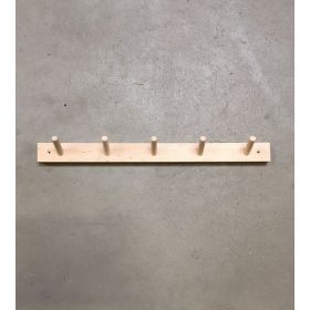 Knaggrekke med 5 knagger - bjørk