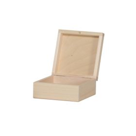 Eske med lokk 14x14x4,5 cm.