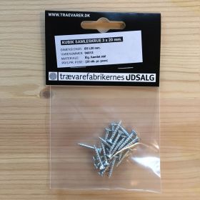 Skrupakke 3x20 mm.