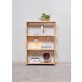 bokhylle i oljet eik - 4 hyller H118 cm.