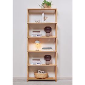 bokhylle i oljet eik - 6 hyller H192 cm.