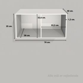 image - Kubik eg halv reolkasse - 2 rum