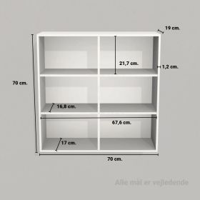 image - Kubik eg hel reolkasse - 6 rum