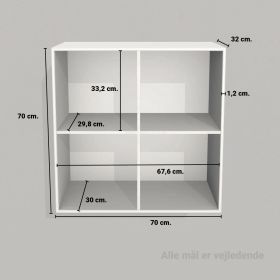 image - Kubik eg hel reolkasse - 4 rum