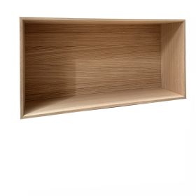KUBIK eik 70x35 cm. - halv bokhylle - 1 rom