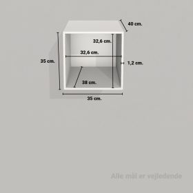 image - Kubik Color kvart reolkasse - 1 rum