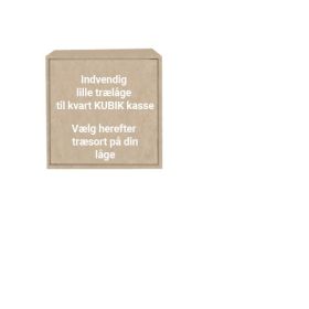 KUBIK tre dør - liten innvendig – Kvart reolkasse