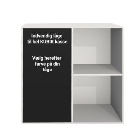 KUBIK Color dør - stor innvendig - hel reolkasse