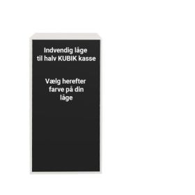 KUBIK Color døren - stor innvendig - halv reolkasse 1 rom