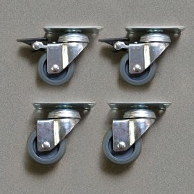 4 Hjul - 2 med bremse og 2 uten bremse