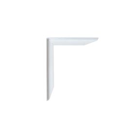 Kraftig Hylleknekt av metall vit 25 x 30 cm. Høyre