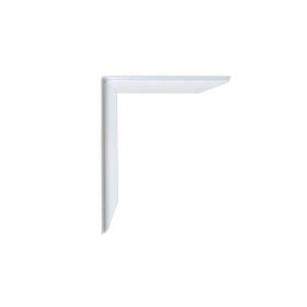 Kraftig Hylleknekt av metall vit 30 x 40 cm. høyre