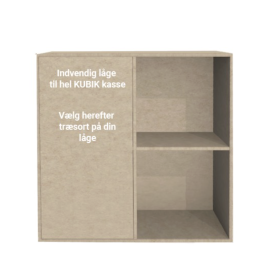 KUBIK tre dør - stor innvendig - hel reolkasse