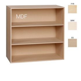 KUBIK tre 70x70 cm. - hel bokhylle 3 rom